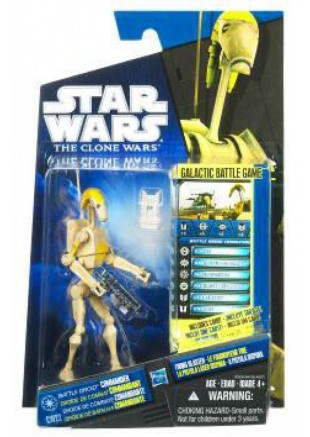 STAR WARS THE CLONE WARS CW22 BATTLE DROID COMMANDER  (NEUF)